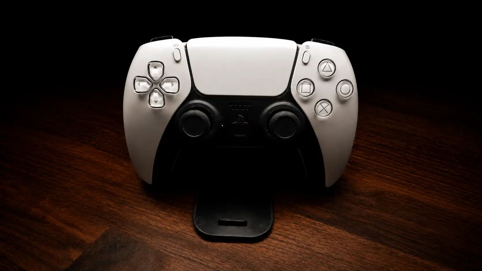 Witte custom controller build, voorzijde